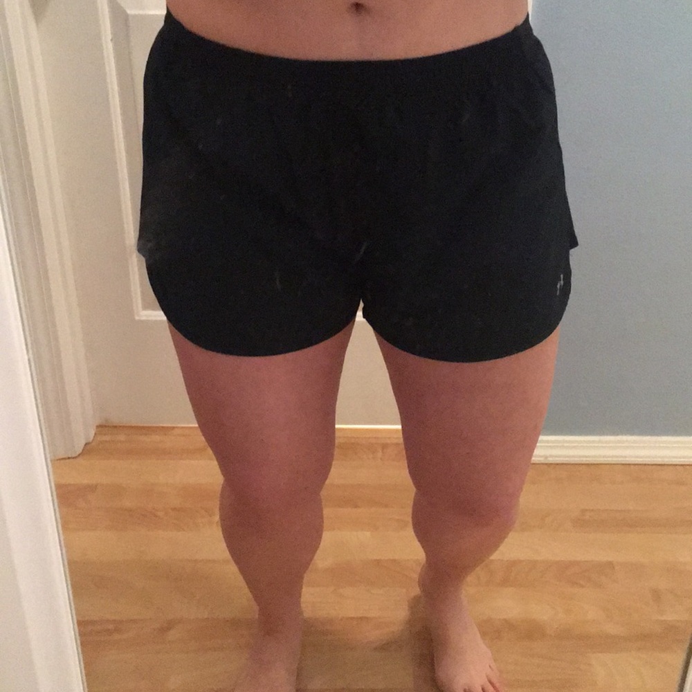 Crossfit, running shorts with built-in liner.